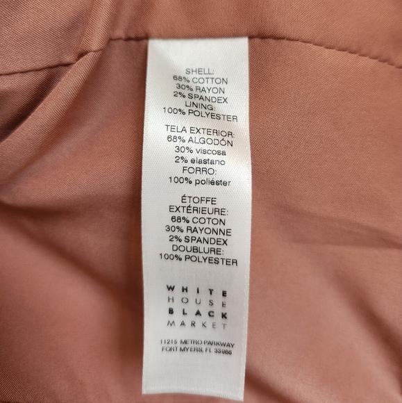 WHBM - Pink Velvety Blazer Jacket - US Women's Size 4 - White House Black Market - Picture 9 of 13